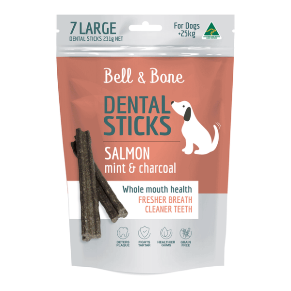 Bell and Bone Dental Sticks - Salmon